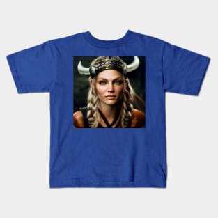 Viking Shield Maiden Kids T-Shirt